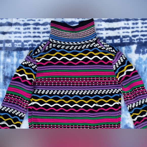 SIONI Open Front Long Cardigan bohemian boho Coogie Style sweater hippie Rainbow - Picture 8 of 10